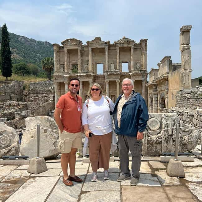 From Kusadasi: Ephesus Private Guided Tour - Ephesus guided walk: Great Theater, Marble Street, and the Library of Celsus facade